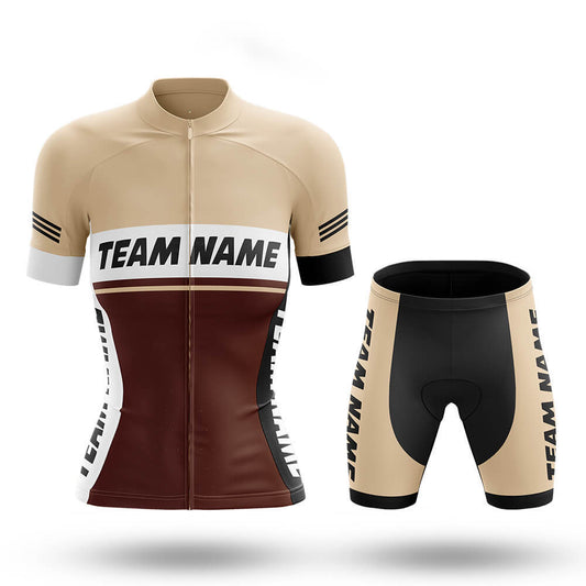 Custom Team Name M1 Brown - Women's Cycling Kit