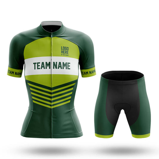 Custom Team Name V20 Green - Women's Cycling Kit