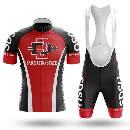 BigCrowns | San Diego State Cycling Short Sleeve Custom Name Cycling Kit