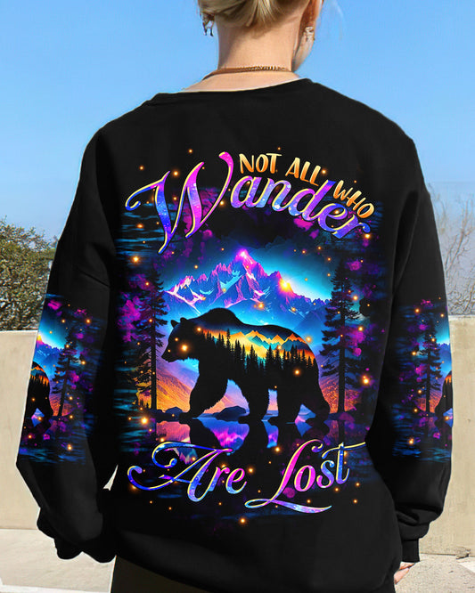 NOT ALL WHO WANDER ARE LOST BEAR COLORFUL ALL OVER PRINT - TLTR1611242