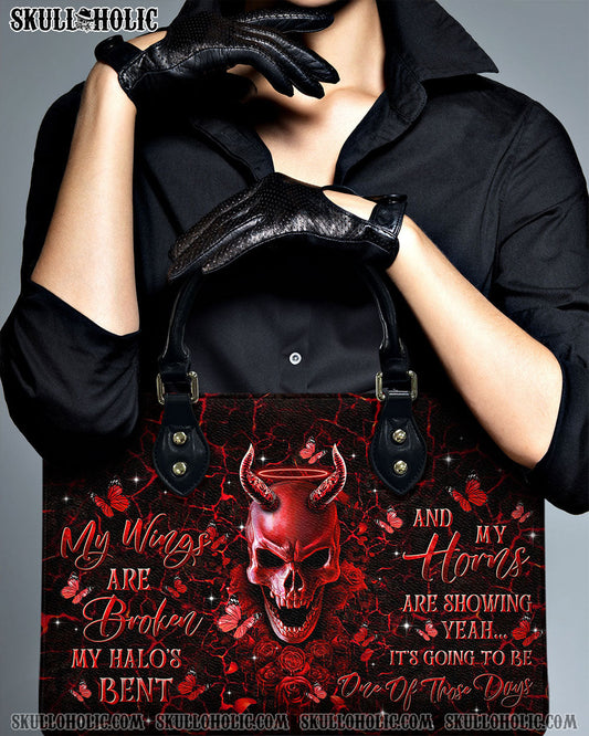 IT'S GOING TO BE ONE OF THOSE DAYS SKULL LEATHER HANDBAG - TLTR3010247