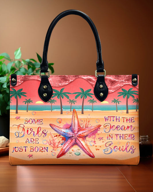 Some Girls Are Just Born Leather Handbag