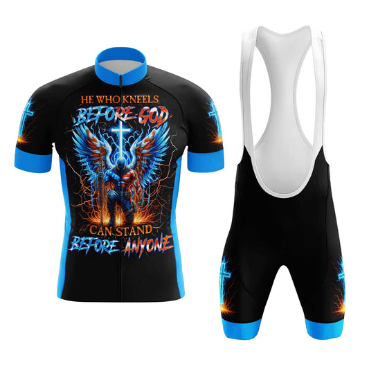 He Who Kneels Before God Men's Cycling Jersey Set, Road Bike Cycling Kit for Men, Biking Outfit, Bicycle Suit, Team Racing Uniform
