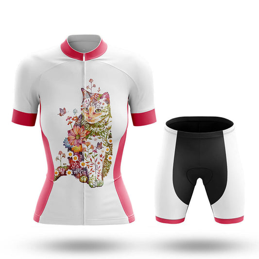 Floral Cat - Women's Cycling Kit