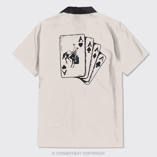 Playing Card Button Up Shirts