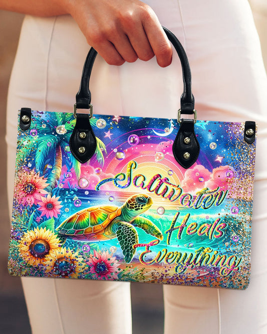 Saltwater Heals Everything Leather Handbag