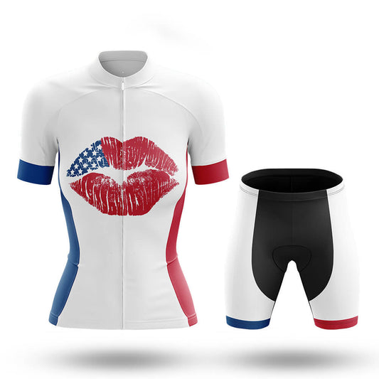 American Flag Lips - Women's Cycling Kit