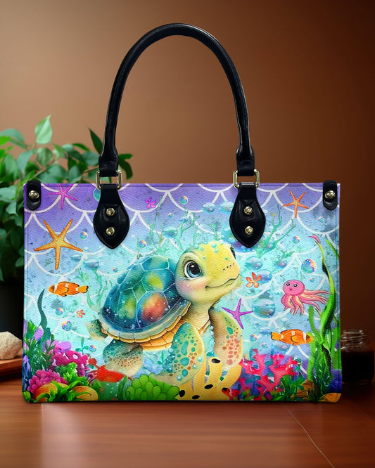 Sea Turtle Leather Handbag