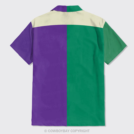 Mardi Gras Crown Button Up Shirts