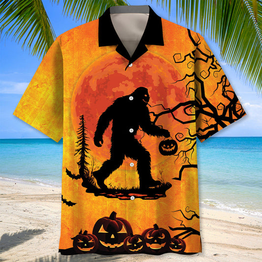 Bigfoot Halloween Hawaiian Shirt