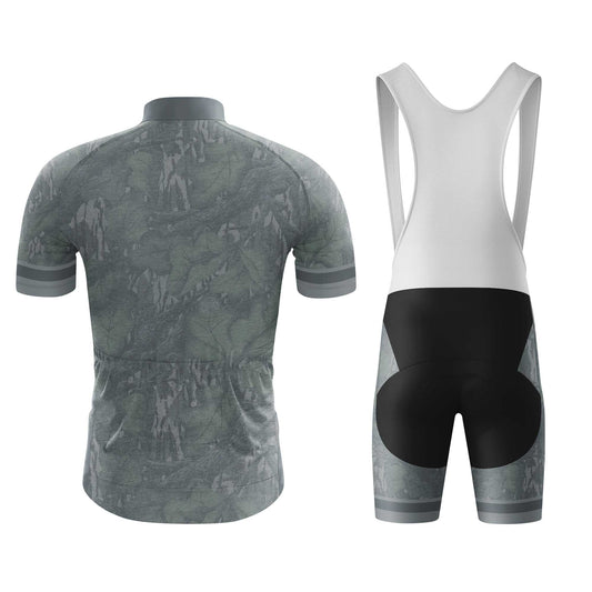 Camo Leaf Men's Cycling Jersey Set, Road Bike Cycling Kit for Men, Biking Outfit, Bicycle Suit, Team Racing Uniform