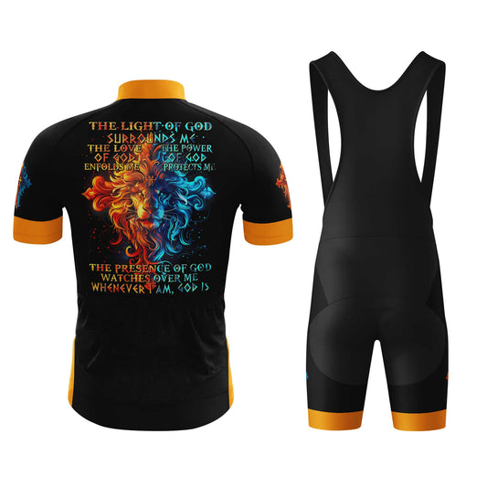 The Light Of God Men's Cycling Jersey Set, Road Bike Cycling Kit for Men, Biking Outfit, Bicycle Suit, Team Racing Uniform