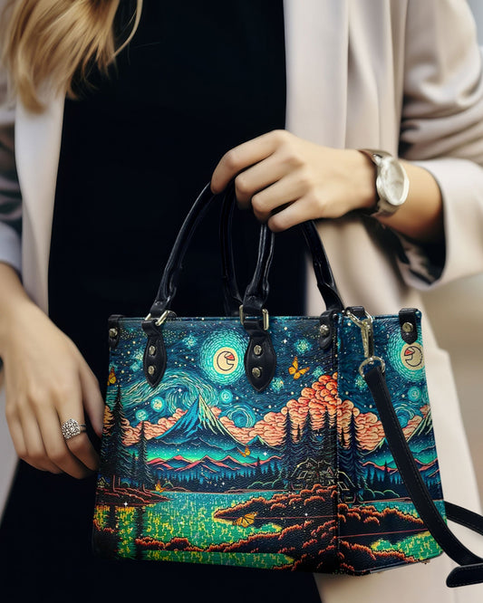 Beautiful Scene Leather Handbag