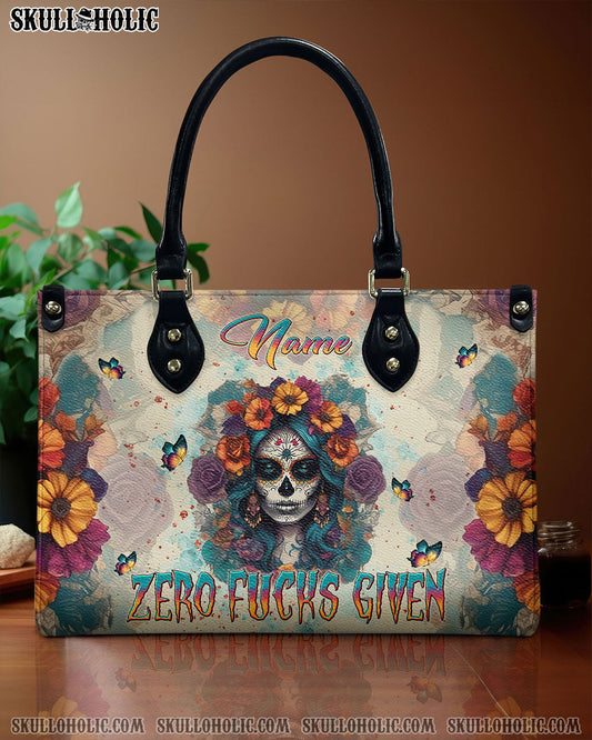 ZERO F GIVEN SUGAR SUGAR SKULL LEATHER HANDBAG - TLNT2510245