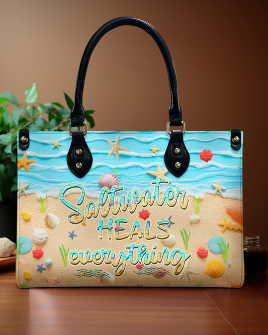 Saltwater Heals Everything Leather Handbag