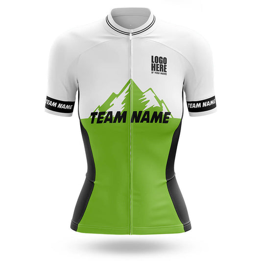 Custom Team Name V3 Green - Women's Cycling Kit