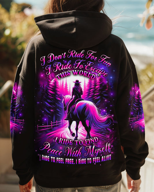 I RIDE TO FIND PEACE WITH MYSELF ALL OVER PRINT - YHLT1911243