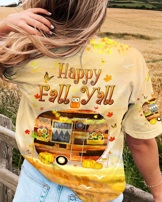 HAPPY FALL Y'ALL CAMPING ALL OVER PRINT - YHDU2707234