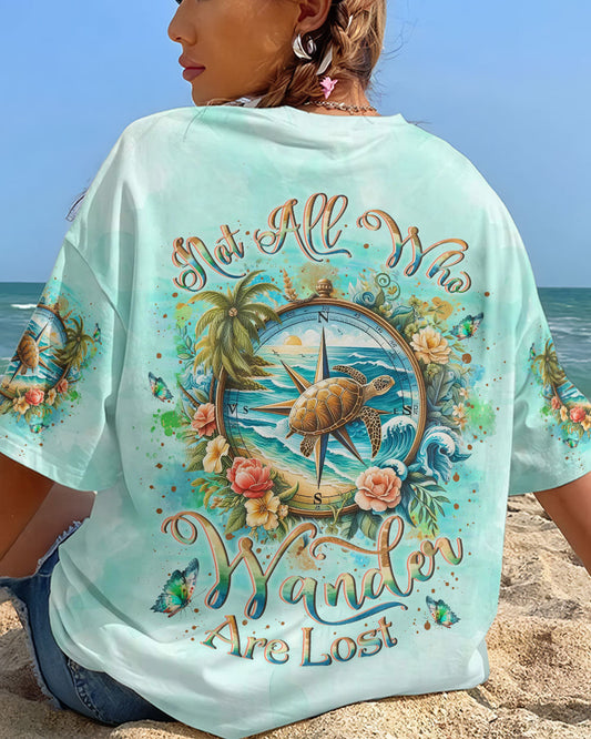NOT ALL WHO WANDER ARE LOST TURTLE ALL OVER PRINT - YHLN1104247