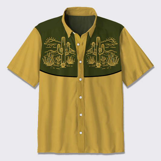 Be A Cactus Cowboy Button Up Shirts