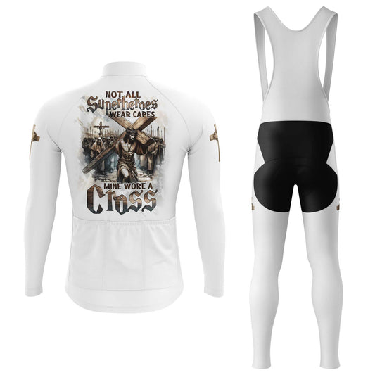 Jesus Cross Men's Cycling Jersey Set, Road Bike Cycling Kit for Men, Biking Outfit, Bicycle Suit, Team Racing Uniform