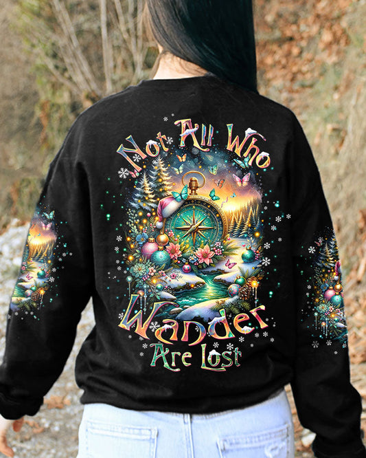 NOT ALL WHO WANDER ARE LOST COMPASS CHRISTMAS ALL OVER PRINT - TLTW2610233