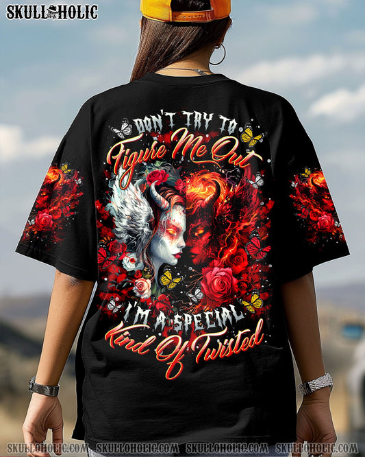 DON'T TRY TO FIGURE ME OUT SKULL ALL OVER PRINT - TLTR2904251