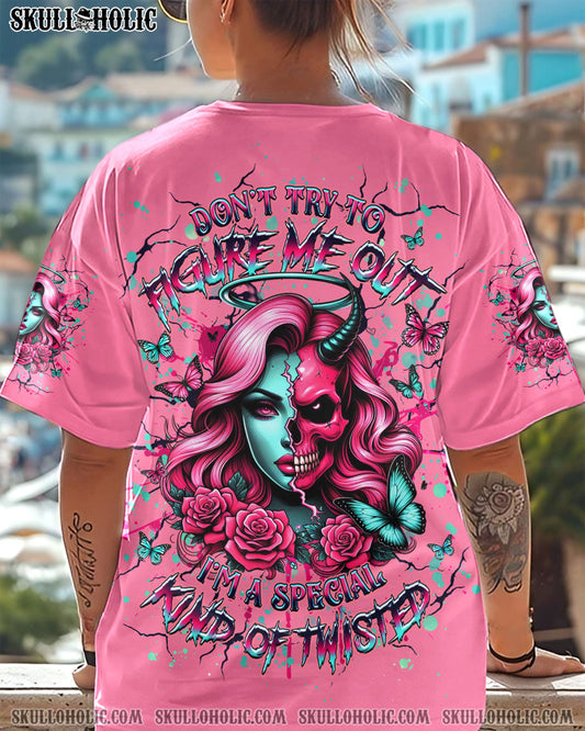 DON'T TRY TO FIGURE ME OUT SKULL ALL OVER PRINT - YHHG0304251