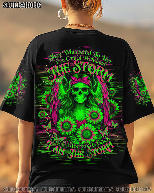I AM THE STORM SKELETON WINGS SUNFLOWER ALL OVER PRINT - TLTW1204252