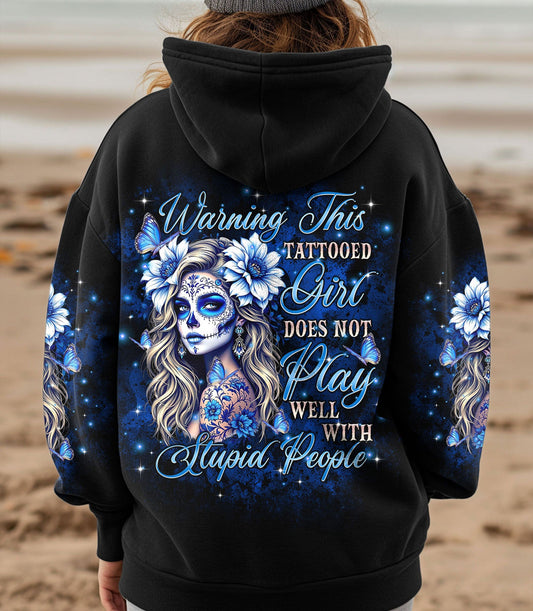 WARNING THIS TATTOOED GIRL ALL OVER PRINT - TLTR0703252