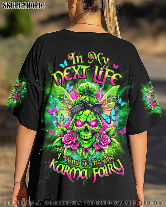 KARMA FAIRY SKULL MESSY BUN ALL OVER PRINT - TLTW2703251