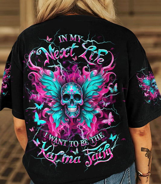 KARMA FAIRY SKULL WINGS ALL OVER PRINT - YHHG2103254