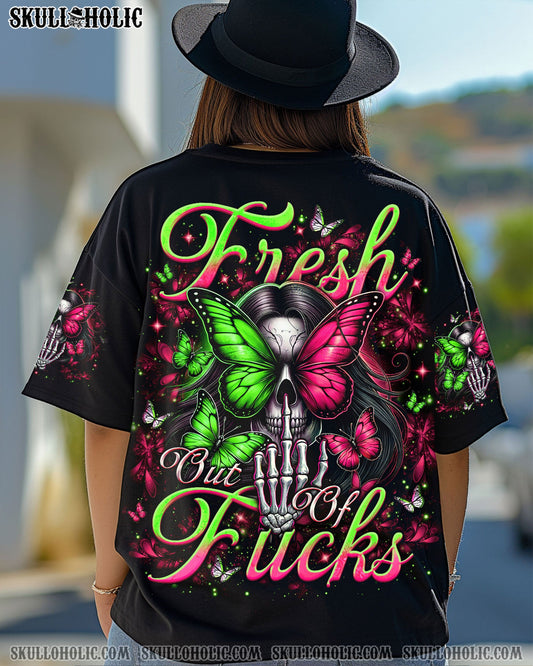 FRESH OUT OF F BUTTERFLY SKULL LADY ALL OVER PRINT - TLNO2803253