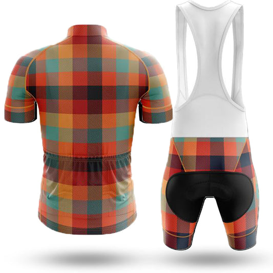 Plaid Men's Cycling Jersey Set, Road Bike Cycling Kit for Men, Biking Outfit, Bicycle Suit, Team Racing Uniform