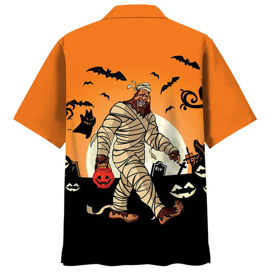Bigfoot Mummy Hawaiian Shirt