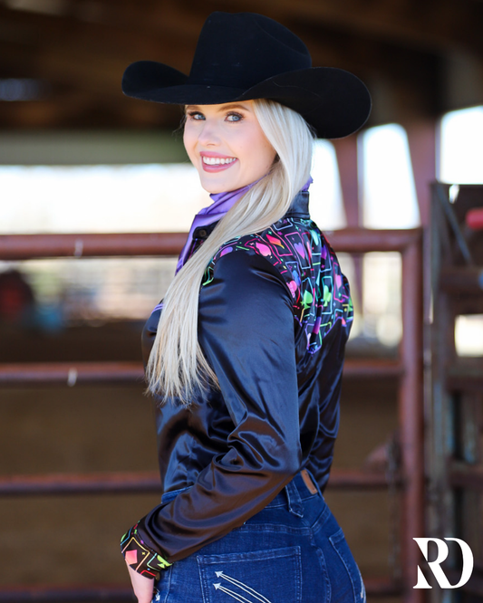 HIGH ROLLER SATIN PERFORMANCE RODEO SHIRT