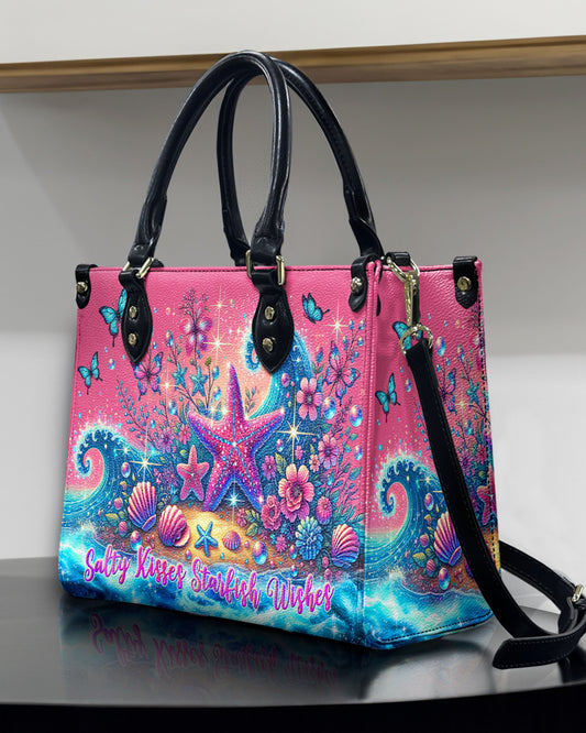Salty Kisses Starfish Wishes Leather Handbag