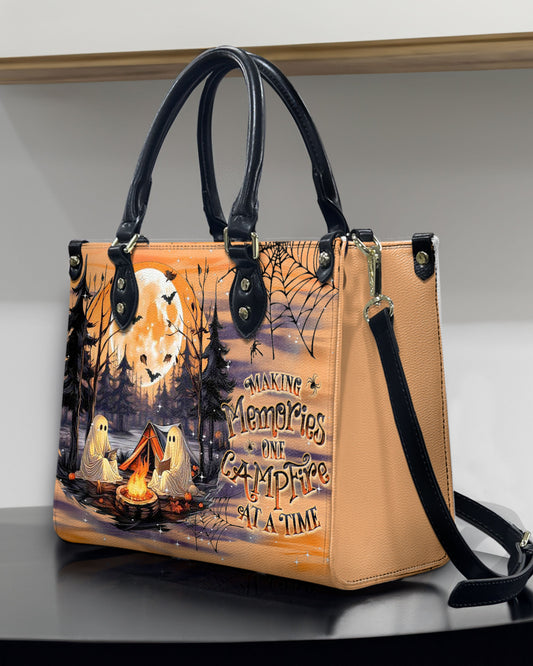 Making Memories One Campfire Halloween Leather Handbag