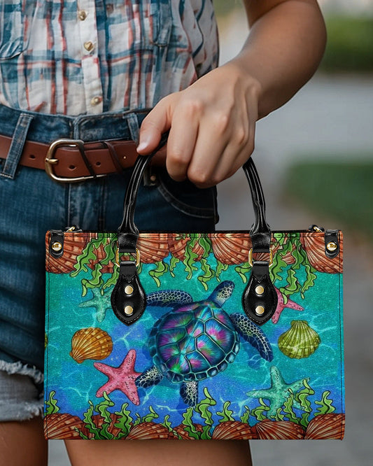 Turtle Beach Leather Handbag