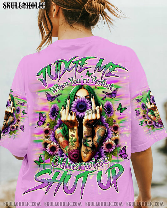JUDGE ME WHEN SKULL LADY TATTOOED ALL OVER PRINT - TLNO1404253