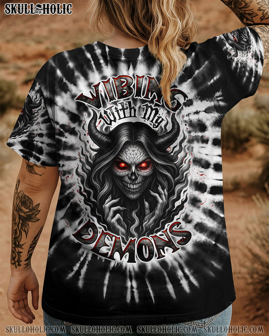 VIBING WITH MY DEMONS TIE DYE ALL OVER PRINT - TLTW2804251