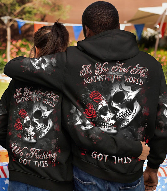 IT'S YOU AND ME AGAINST THE WORLD COUPLE ALL OVER PRINT - YHLN2802251
