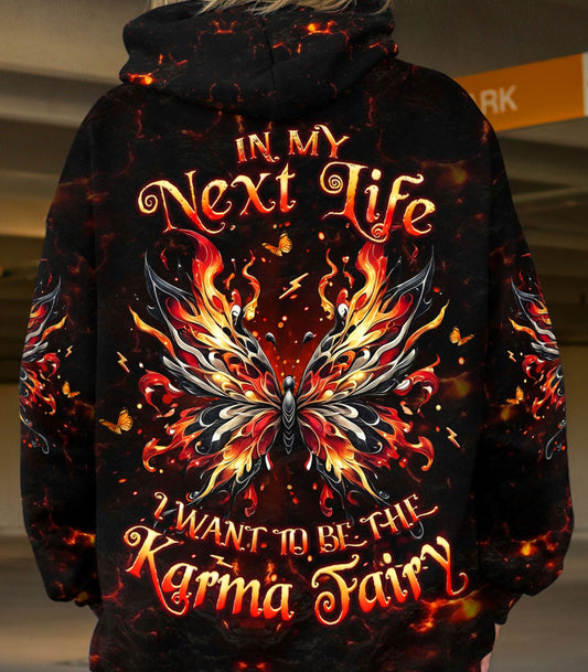 KARMA FAIRY SKULL SKULL BUTTERFLY ALL OVER PRINT - YHLT0703251