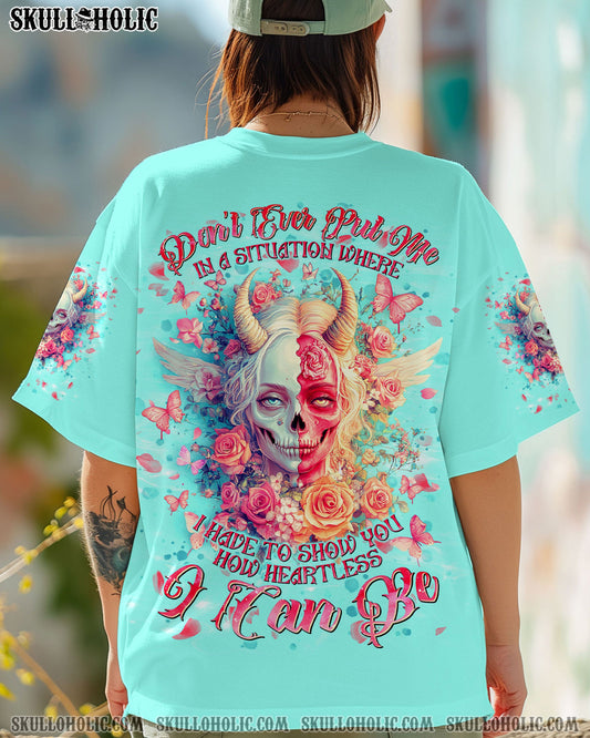 HOW HEARTLESS I CAN BE SKULL LADY ALL OVER PRINT - TLNT2604253