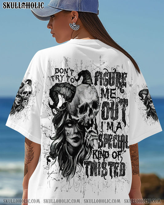 DON'T TRY TO FIGURE ME OUT SKULL ALL OVER PRINT - TLTW2804254