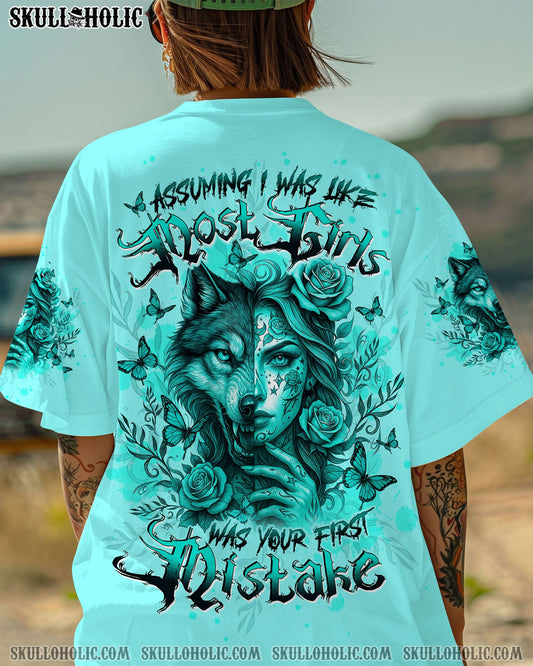 ASSUMING I WAS LIKE MOST GIRLS WOLF SKULL LADY ALL OVER PRINT - TLTW2604251