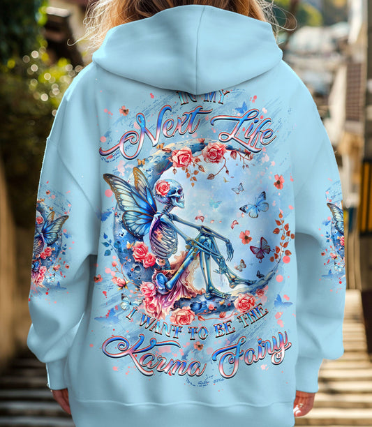 KARMA FAIRY SKULL SKELETON ROSE ALL OVER PRINT - YHHG1103252