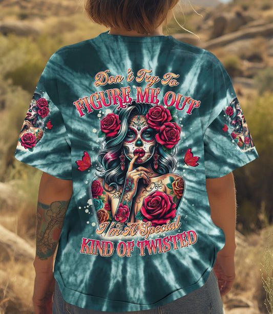DON'T TRY TO FIGURE ME OUT TIE DYE ALL OVER PRINT - TYTD0703253