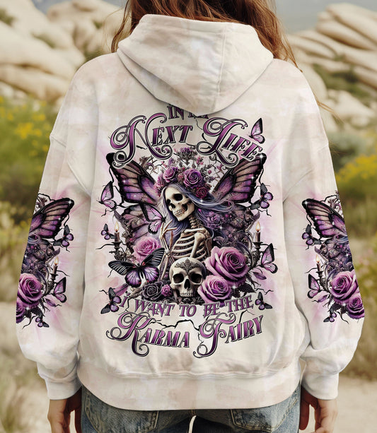 KARMA FAIRY SKULL SKELETON BUTTERFLY ALL OVER PRINT - TLTR2502252
