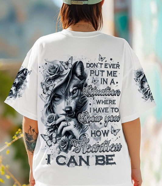 HOW HEARTLESS I CAN BE WOLF LADY ALL OVER PRINT - TLNZ1003251
